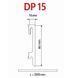 Плінтус дюрокомпозитний Damar DP15 графіт - 1