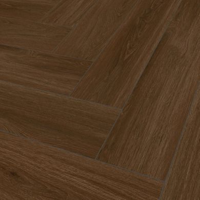 Вінілова пiдлога Falquon The Floor Herringbone Marrone Oak P6005