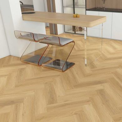 Вінілова пiдлога клейова Vinilam 2,5 мм Herringbone Дуб Баррік WF0472