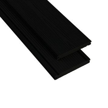 Массивная террасная доска Polymer & Wood Антрацит