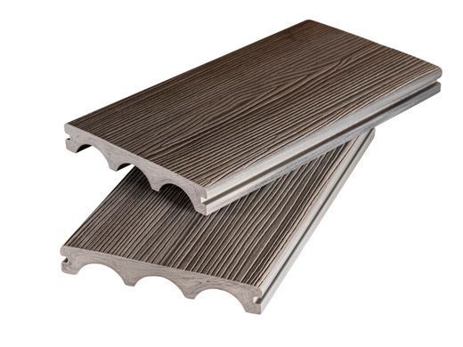 Композитная террасная доска RENWOOD 3D MASSIVE Silver Teak