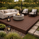 Композитна терасна дошка RENWOOD CLASSIC 3D Dark Brown - 1