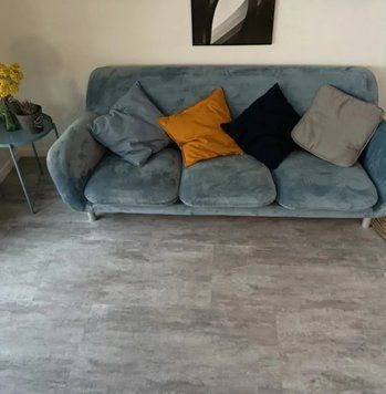 Вінілова пiдлога клейова Ceramo Vinilam 2,5 мм 71614 Цемент Світлий