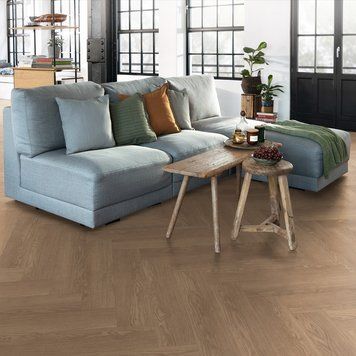 Ламінат Egger Herringbone 8/32 Дуб Баронія коричневий EL2134.1806803