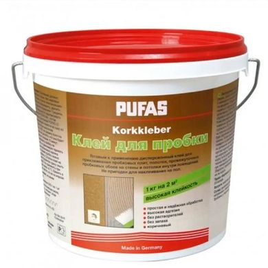 Клей для настенной пробки 1k Pufas Korkkleber (8 кг)