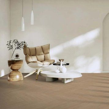 Вінілова підлога клейова Gerflor VIRTUO 55 DryBack HERRINGBONE BLOMMA NATURAL 1465