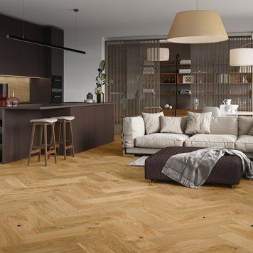 Паркетная доска елка Barlinek Caramel Herringbone 1WC000024