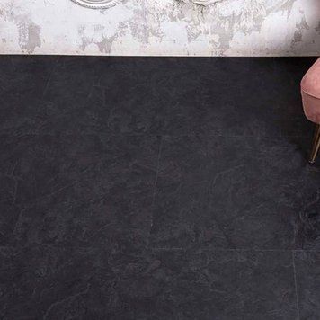 Виниловый пол Vinilam Ceramo плитка 2,5 mm 61607 Сланцевый Черный
