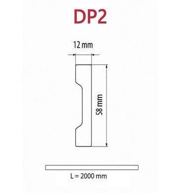 Плінтус дюрокомпозитний Damar DP2 графіт